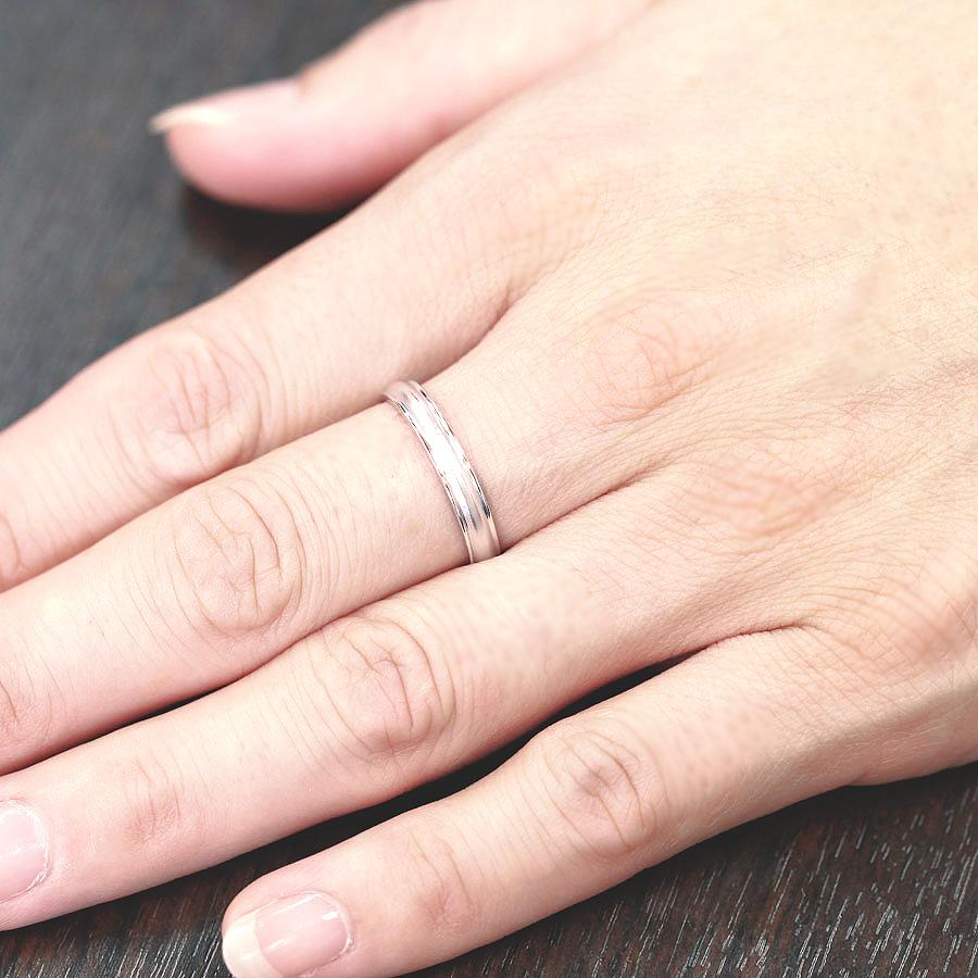 結婚指輪 安い プラチナ PT100 pt10% ペアリング つや消し ふっくら 指輪 マリッジリング シンプル 爆買の画像