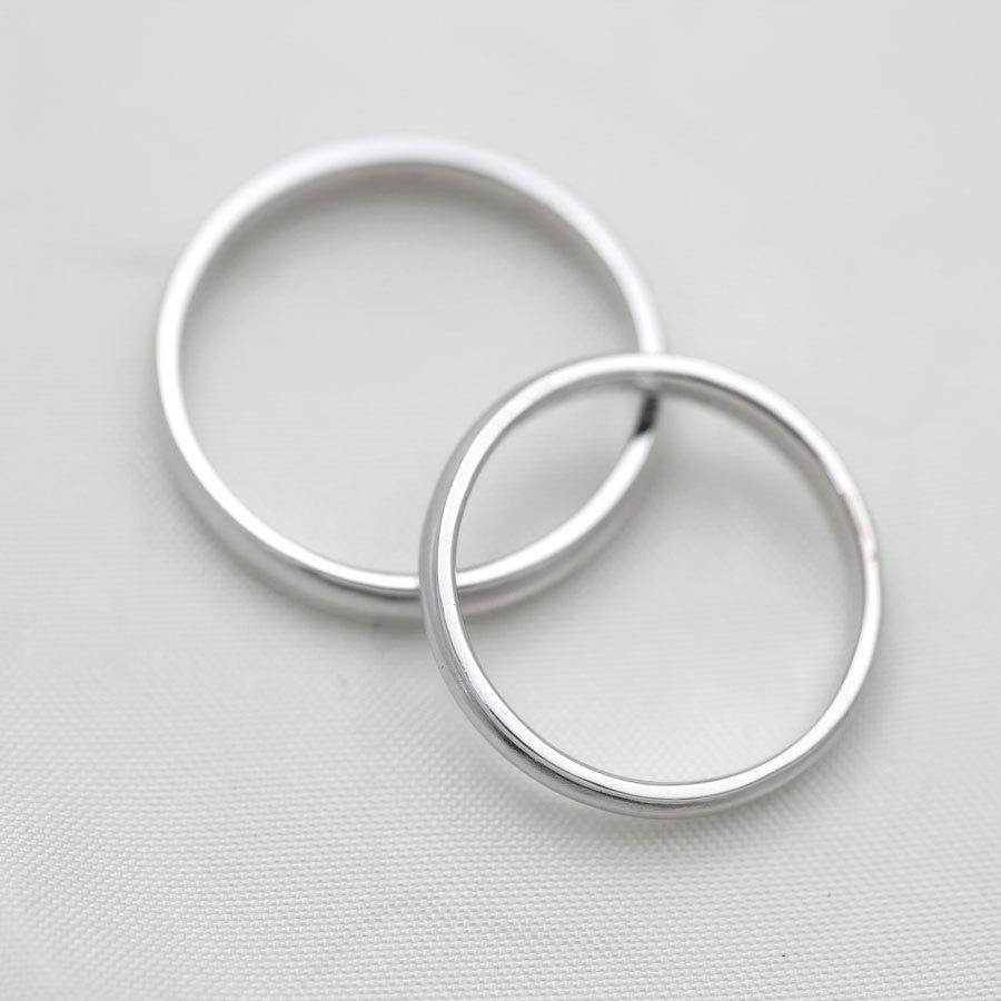 結婚指輪 安い プラチナ PT100 pt10% ペアリング つや消し ふっくら 指輪 マリッジリング シンプル 爆買の画像