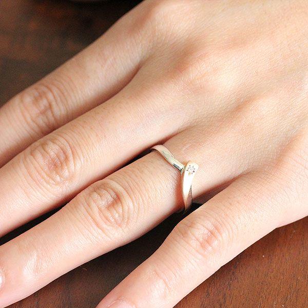 結婚指輪 プラチナ ピンクゴールド ペアリング PT900  K18PG コンビ ダイヤ 星留め V字 つや消し 爆買の画像