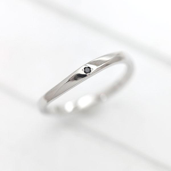 割引卸売り 結婚指輪 ホワイトゴールド メンズ K10wg 刻印無料 ブラックダイヤ 0 01ct シンプル 指輪 マリッジリング シンプルリング クリアランス人気商品 Superavila Com