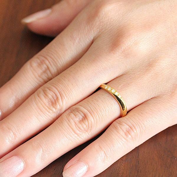 Anatol シームリング 18K イエローゴールド (2セット) 結婚指輪 ペアリング 18金 イエローゴールド K18YG ダイヤ 0.05ct