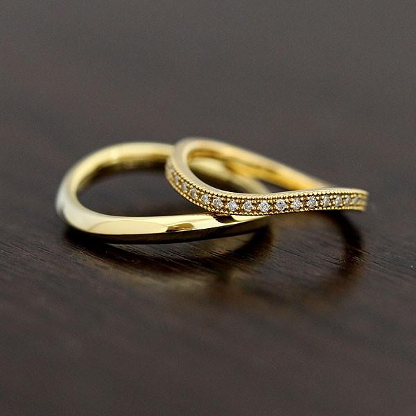 結婚指輪 マリッジリング ペアリング ゴールド K10YG ハーフ  