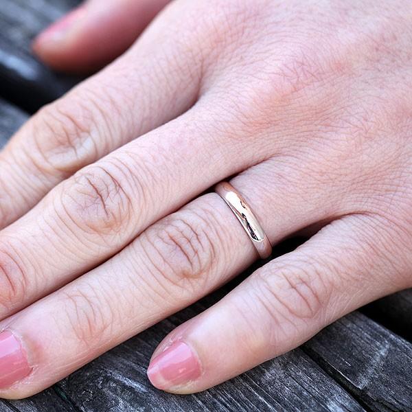 結婚指輪 コンビ プラチナ PT900 ピンクゴールド K18PG レディース