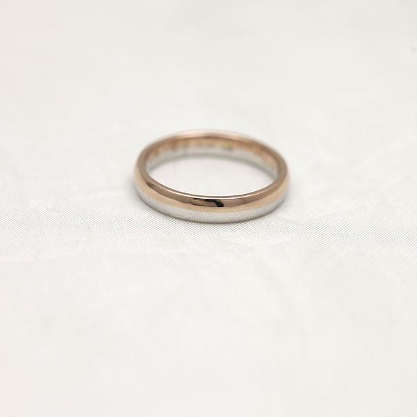 結婚指輪 コンビ プラチナ PT900 ピンクゴールド K18PG 刻印無料