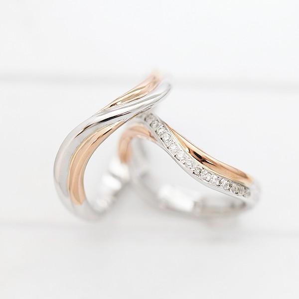 最適な価格 結婚指輪 コンビ プラチナ Pt900 ピンクゴールド K18pg ダイヤ 0 10ct ペアリング コンビリング マリッジリング メーカー包装済 Www Ladislexia Net