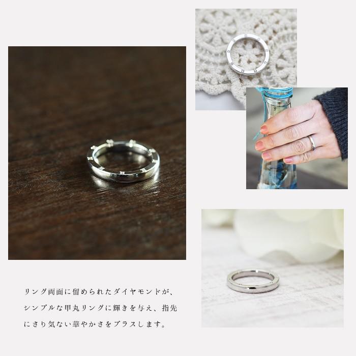 結婚指輪 プラチナ PT900  レディース 単品 ダイヤ 0.10ct 甲丸 指輪 マリッジリング シンプルリング 爆買の画像
