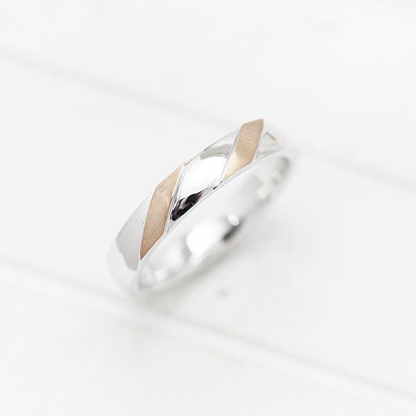 結婚指輪 コンビ プラチナ PT900 ゴールド K18 PG 刻印無料 YG メンズ