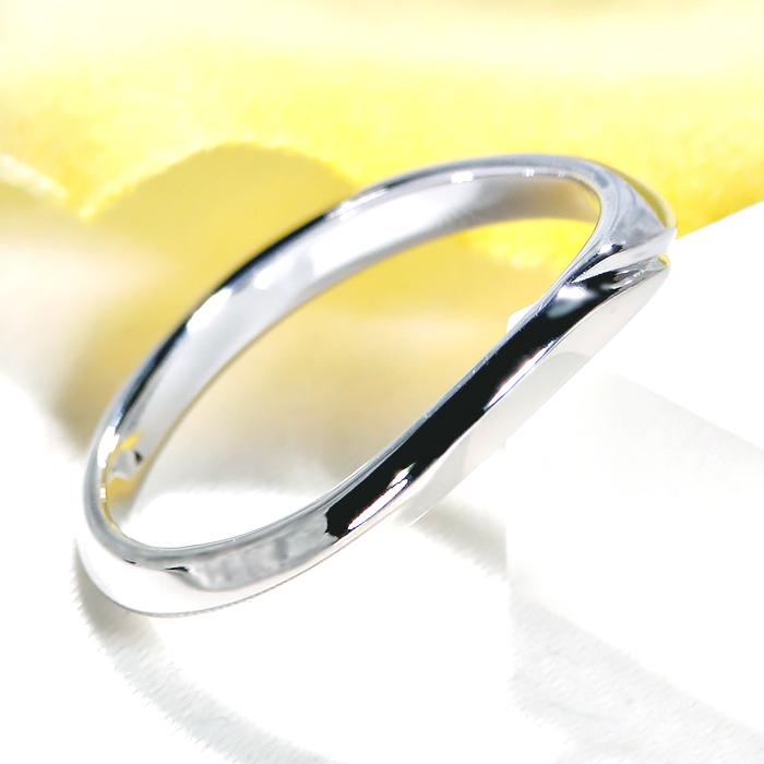 結婚指輪 ペアリング プラチナ PT900  ダイヤモンド 0.05ct V字リング ウェーブライン シンプル 爆買の画像