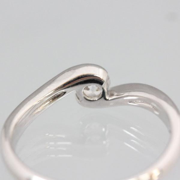 婚約指輪 PT900 プラチナ ダイヤモンド 1粒 0.2ct VVS1 エクセレント