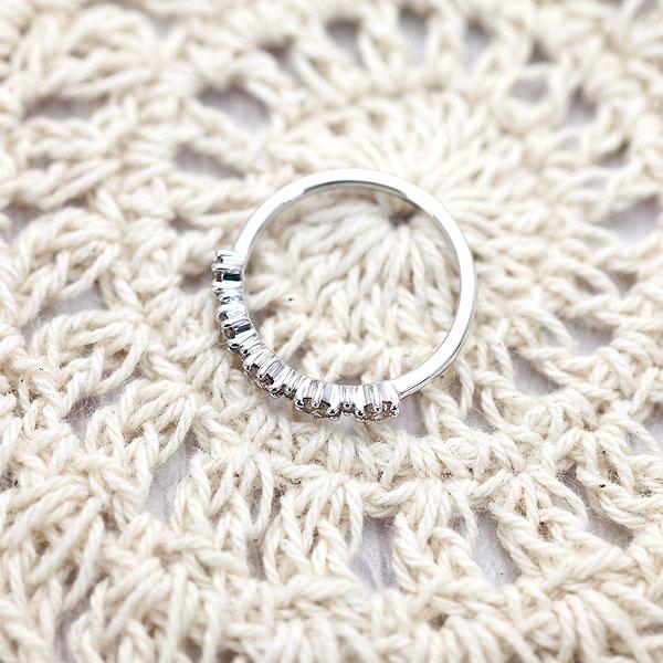 指輪 レディース ブラウンダイヤ 0.5ct プラチナ PT900  リング ダイヤモンド ハーフエタニティ 爆買の画像