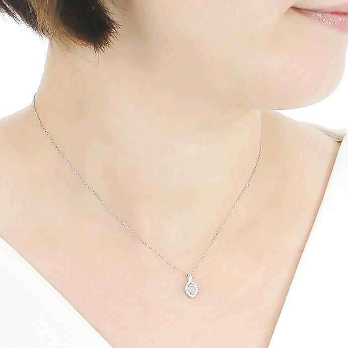 ネックレス レディース プラチナ PT900  ダイヤモンド 中石0.22ctUP 計0.34ct ヘビ スネーク 蛇 お守り 爆買の画像