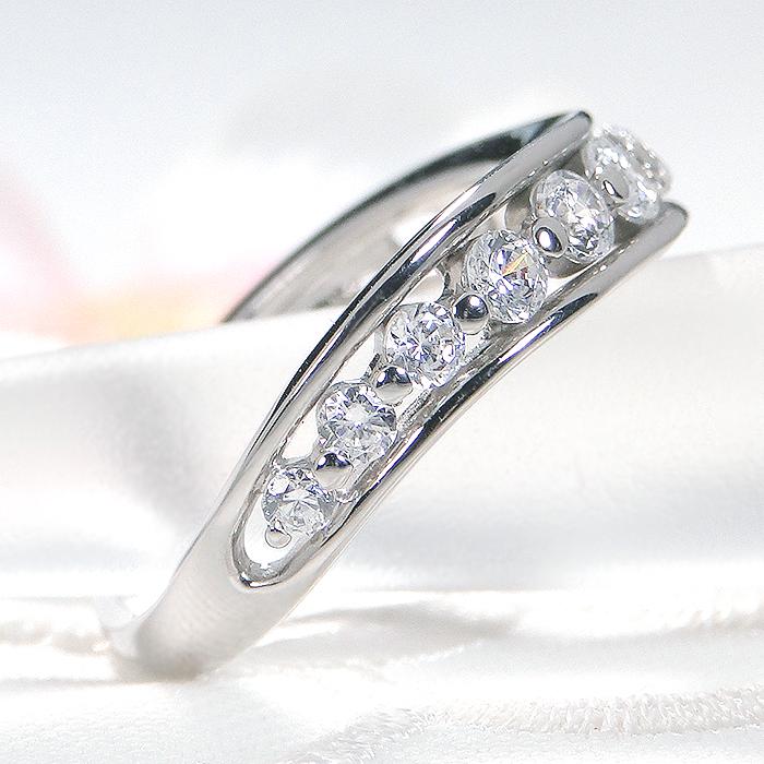 指輪 PT900 プラチナ ダイヤ 0.52ct スイートテンダイヤ
