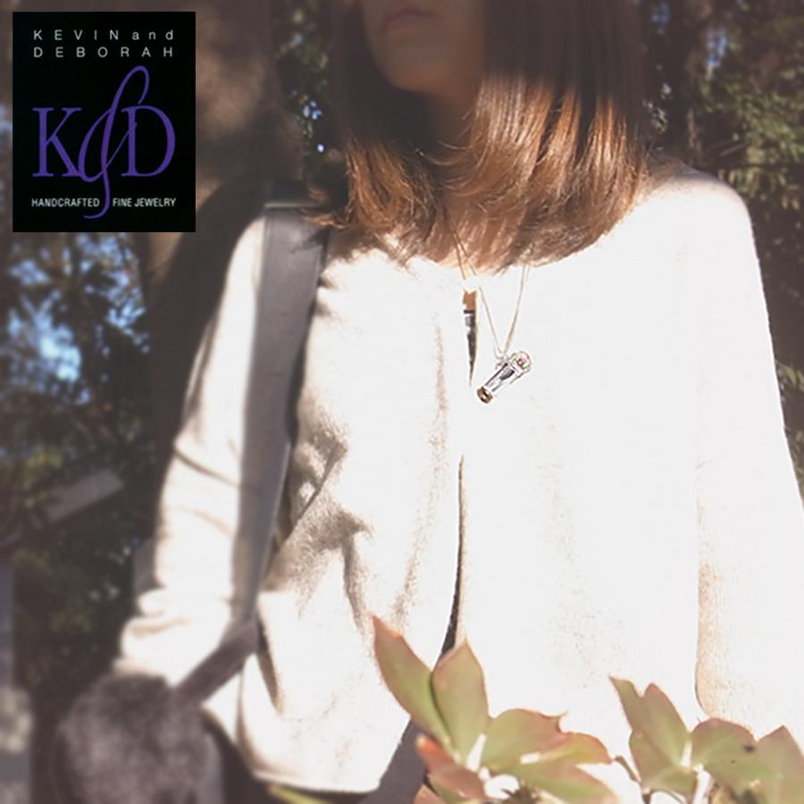 K&D アメリカ製 万華鏡 ペンダント オーバル オニキス カレイド