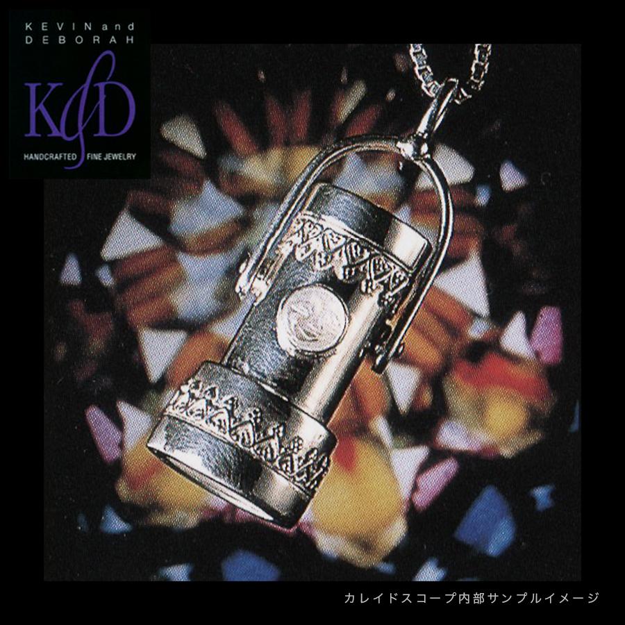 K&D アメリカ製 万華鏡 ペンダント ムーンストーン カレイドスコープ ハンドメイド ネックレス ベネチアングラス シルバー925 ユニセックス SV925の画像