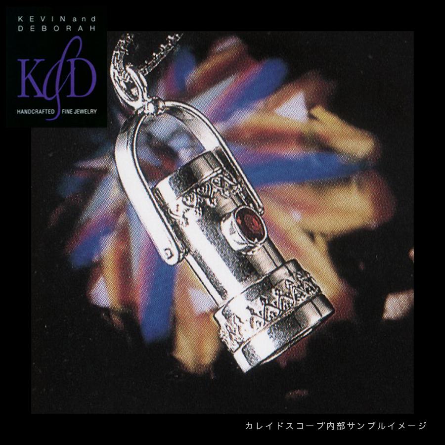 K&D アメリカ製 万華鏡 ペンダント オーバル ファイヤーオパール カレイドスコープ ハンドメイド ネックレス ベネチアングラス シルバー925 ユニセックスの画像