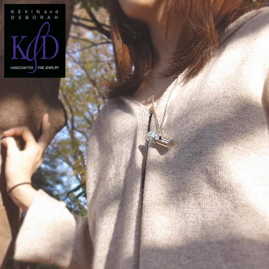 K&D アメリカ製 万華鏡 ペンダント オーバル ファイヤーオパール カレイドスコープ ハンドメイド ネックレス ベネチアングラス シルバー925 ユニセックスの画像