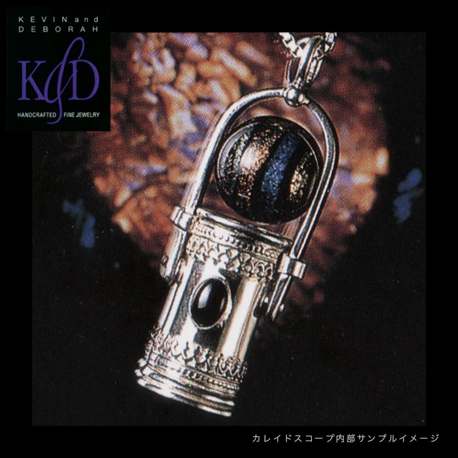 K&D アメリカ製 万華鏡 ペンダント ラピスラズリ カレイドスコープ ハンドメイド ネックレス ベネチアングラス シルバー925 ユニセックス SV925_3