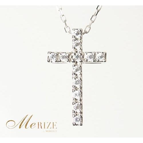 pt900 天然 ダイヤ 0.12ct リバーシブル クロス プラチナ900