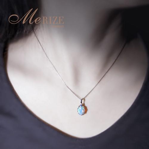 天然 大粒 一粒 オパール 1.45ct & ダイヤ ネックレス pt900 天然 大粒 一粒 オパール 1.45ct & ダイヤ ネックレス pt900