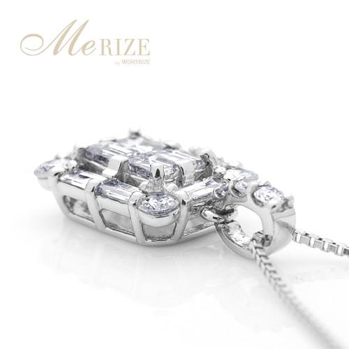 pt900 K18 天然 ダイヤ 0.5ct パヴェ ネックレス プラチナ ゴールド