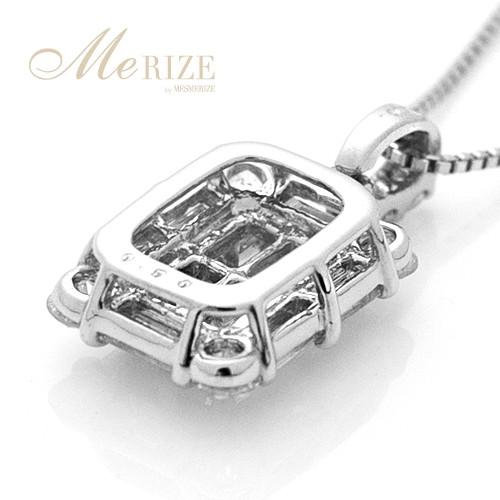 pt900 K18 天然 ダイヤ 0.5ct パヴェ ネックレス プラチナ ゴールド 