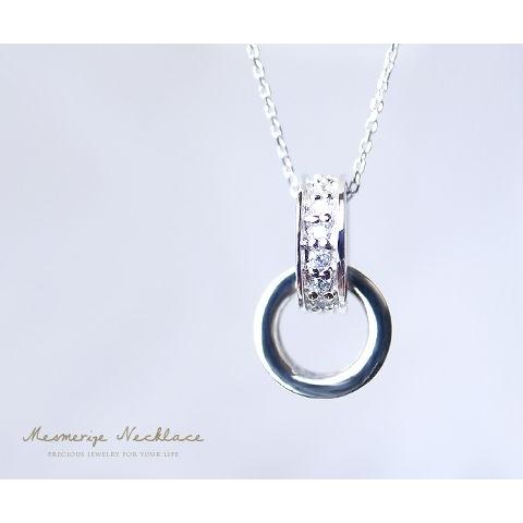 天然 ダイヤ 0.1ct 2連 リング ペンダント ゴールド K18 K10