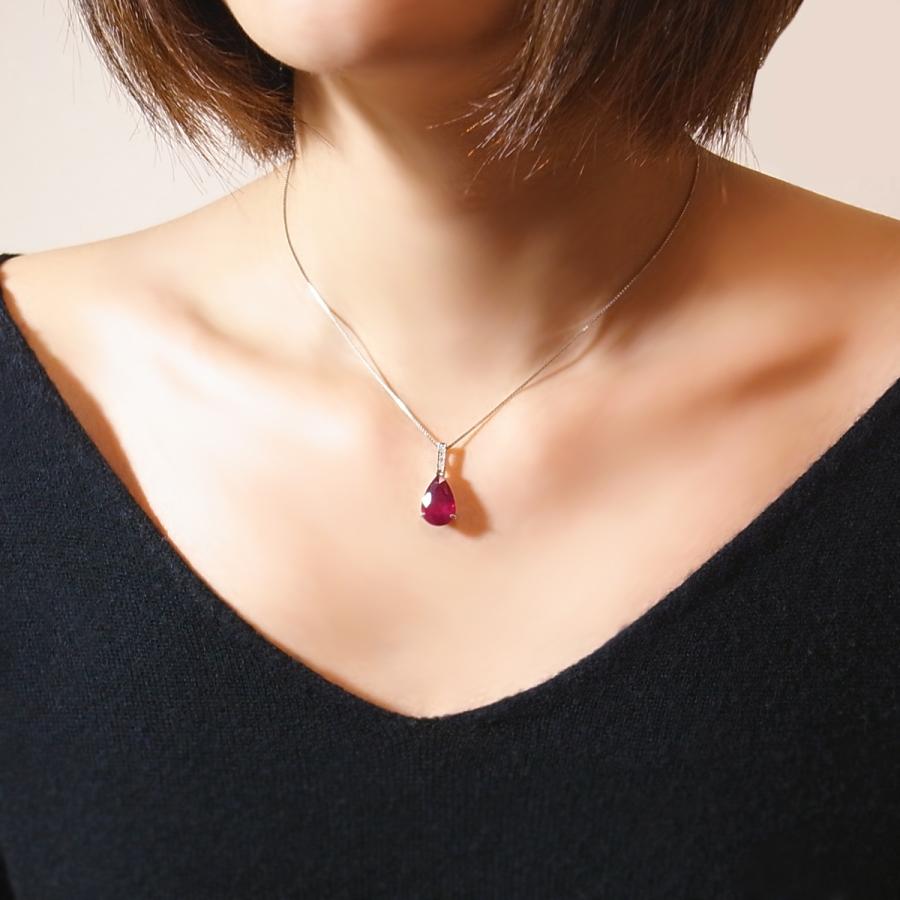 大粒 一粒 天然 ルビー 4.0ct UP & ダイヤ ネックレス pt900 大粒 一粒 天然 ルビー 4.0ct UP & ダイヤ ネックレス pt900