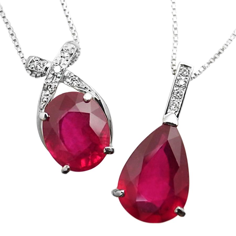 大粒 一粒 天然 ルビー 4.0ct UP & ダイヤ ネックレス pt900 大粒 一粒 天然 ルビー 4.0ct UP & ダイヤ ネックレス pt900