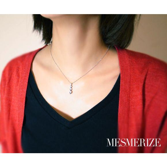 K18 天然 ダイヤ 0.30ct ペンダント ゴールド ネックレス レディース ダイヤモンド 3石 0.3カラット 3連 18金 品質保証書付の画像