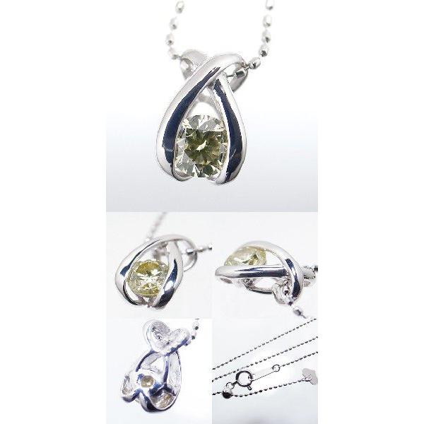 天然 ダイヤ 0.3ct 一粒 ペンダント ネックレス K18 レディース SI