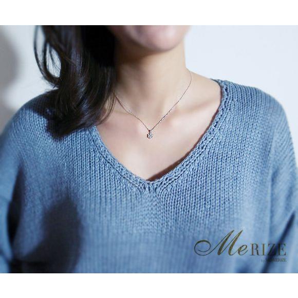 天然 ダイヤ フラワー ゴールド ネックレス K18 0.3ct ペンダント 