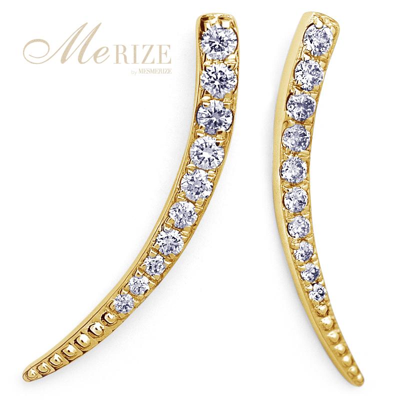 K18 天然 ダイヤ 0.30ct ペア ピアス ゴールド各色 スタッド