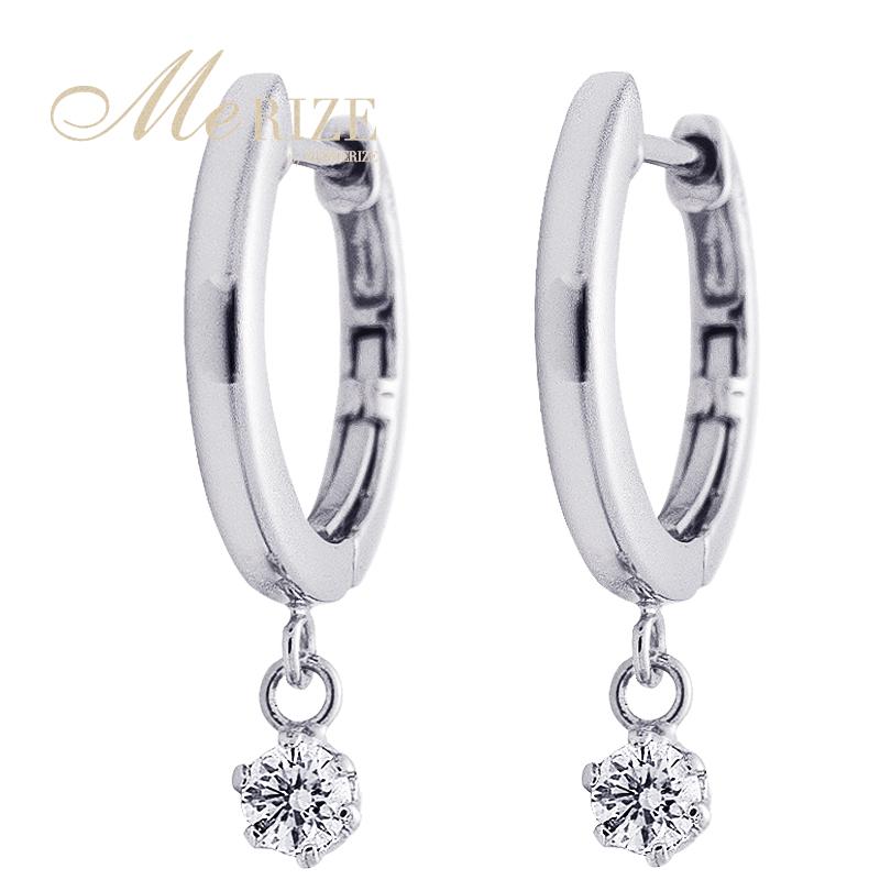 Tiffany 一粒ダイヤピアスK18