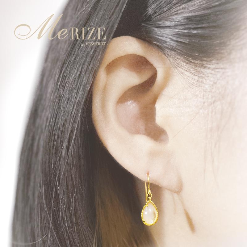 K18 18金アメリカンピアス雫