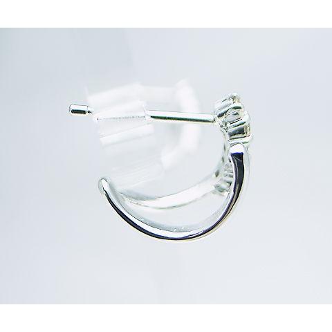 K18 天然 ダイヤ 0.14ct フープ 11.5mm ピアス ペア ゴールド