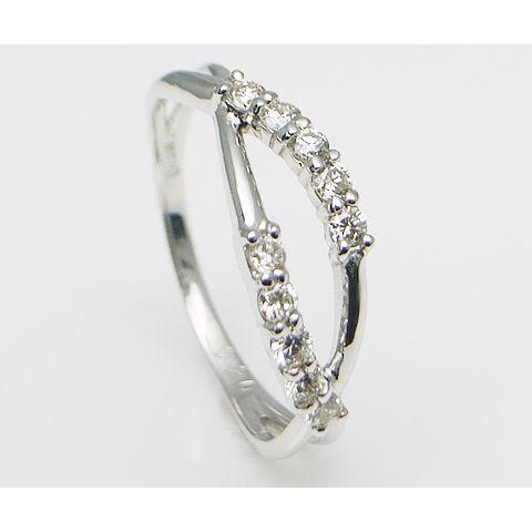 天然 ダイヤ 0.20ct K18ゴールド各色 リング 指輪 レディース テン SI