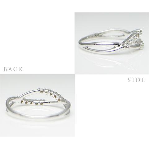 天然 ダイヤ 0.20ct K18ゴールド各色 リング 指輪 レディース テン SI