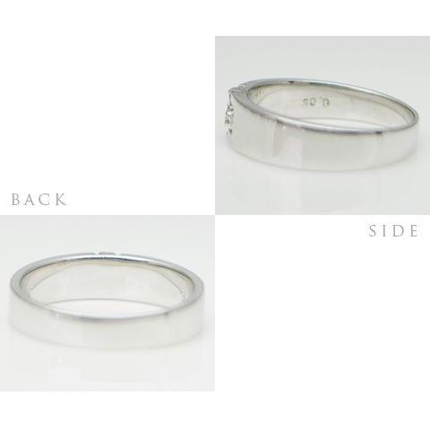 K18 天然 ダイヤ 0.05ct ゴールド クロス ピンキー リング 指輪 レディース 小指 十字架 天然石 SIクラス ダイヤモンド 0.05カラット 18金 品質保証書付の画像