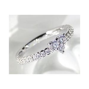 エタニティリング 天然 ダイヤ 0.37ct ハート エタニティ リング 指輪 K18 ゴールド各色