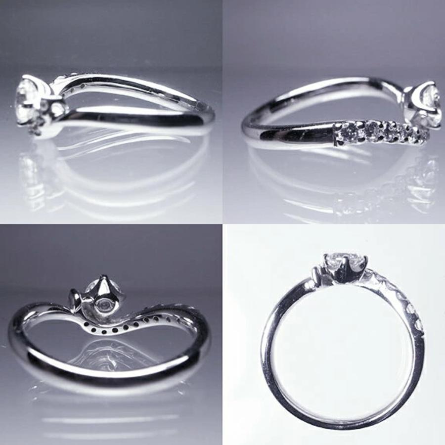 天然 ホワイト ダイヤ 0.48ct 大粒 一粒 リング 指輪 K18 ゴールド各色 