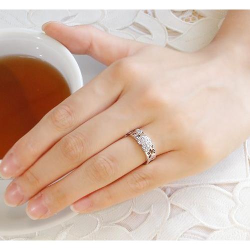 天然 ダイヤ 0.12ct ハート パヴェ リング 指輪 K18 ゴールド各色 プラチナ pt950 pt900 レディース ダイヤモンド 天然石 0.12カラット 品質保証書付の画像