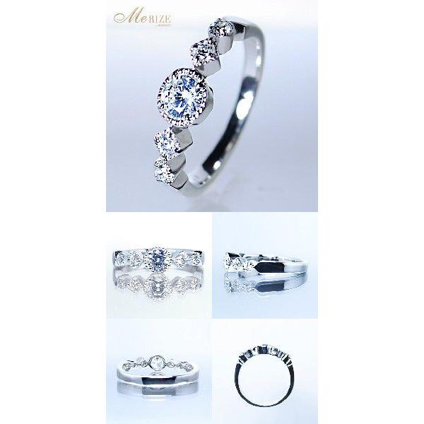 天然 ダイヤ 0.35ct ミル打ち リング 指輪 レディース プラチナ pt950 pt900 ダイヤモンド 0.35カラット 大粒 一粒 婚約 ブライダル 品質保証書付の画像