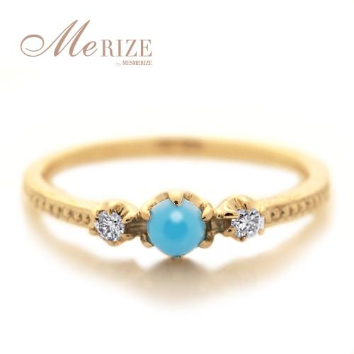 18Kターコイズダイヤモンドリング