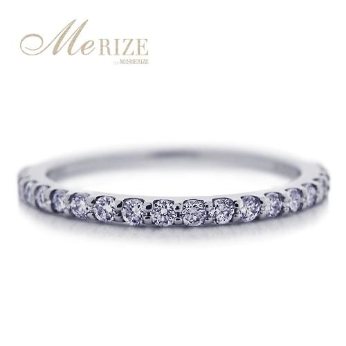 天然 ダイヤ 0.25ct ハーフ エタニティ リング K18 ゴールド各色