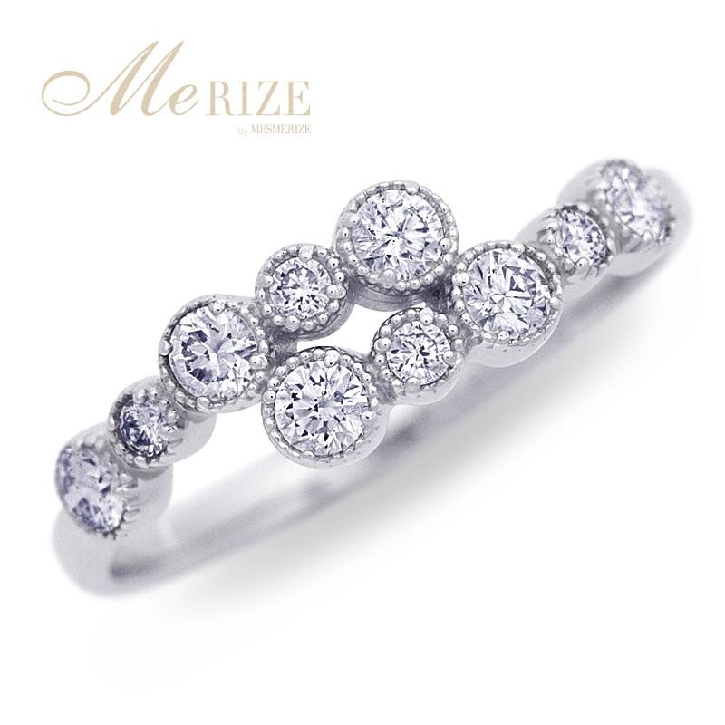 スタイリッシュシンプル pt950 pt900 K18WG 天然 ダイヤモンド 0.30ct