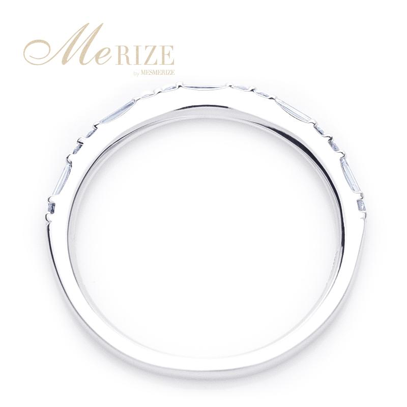 天然 ダイヤモンド バケットカットエタニティ リング K18 ゴールド各色