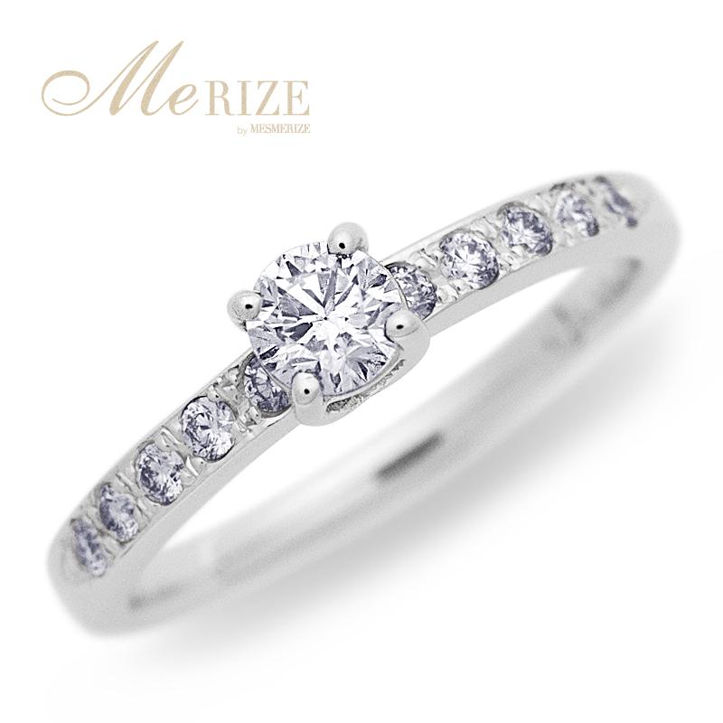 K18.PT天然ダイヤモンドリング