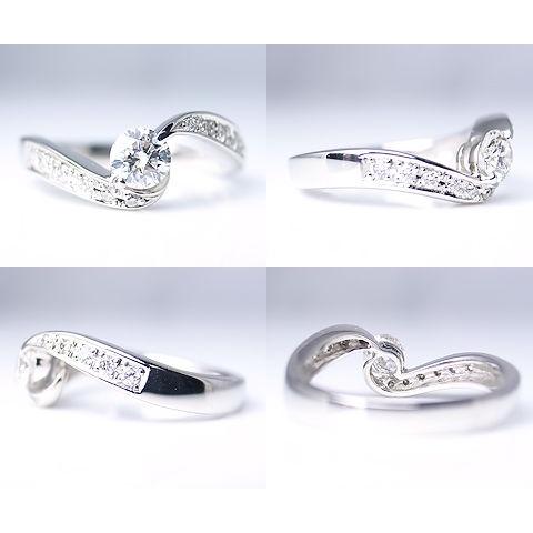 pt950 pt900 天然 ダイヤ 0.45ct プラチナ リング 指輪 レディース SI 