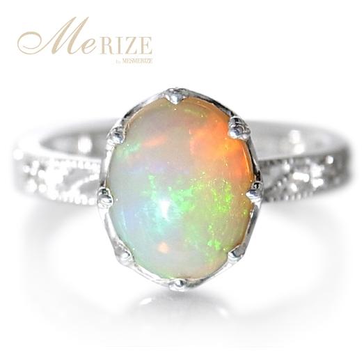 k18 大粒オパールダイヤモンドリング K18 オパール ダイヤ リング