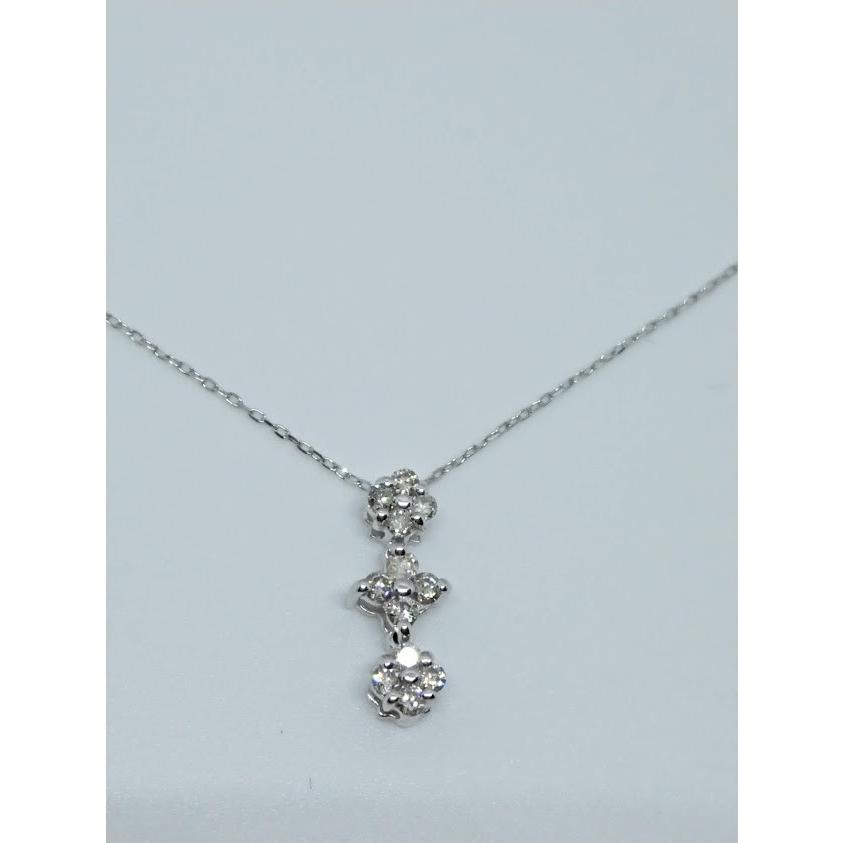 ダイヤモンドネックレス◇K18WG◇0.5◇トリロジー TRILOGY ダイヤモンド ネックレス 0.5ct K18WG 【公式通販】